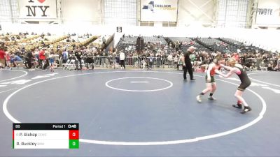 80 lbs Cons. Round 2 - Phoebe Bishop, Crown City Wrestling Club vs Robert Buckley, Beaver River Wrestling