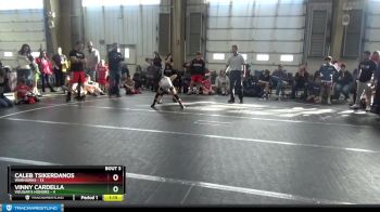 64 lbs Round 2 - Vinny Cardella, Vougar`s Honors vs Caleb Tsikerdanos, Warhawks