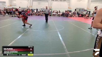 120 lbs Round 4 (8 Team) - Kai Plinski, Team Shutt Dethrone vs Kemon Downing, Tar River WC