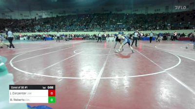 150 lbs Consi Of 32 #1 - Jermey Carpenter, Highlander Wrestling vs Brock Roberts, Edmond North