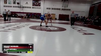 184 lbs Quarterfinal - Brandt Bombard, Augsburg vs Elijah Mitchell, Luther