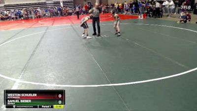 76 lbs Cons. Round 2 - Weston Schueler, Hutchinson vs Samuel Bieber, Bemidji