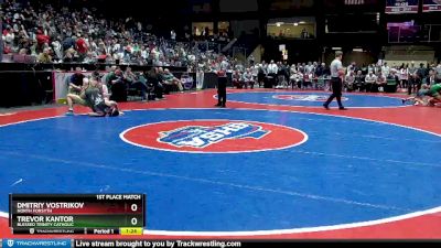 6A-144 lbs 1st Place Match - Trevor Kantor, Blessed Trinity Catholic vs Dmitriy Vostrikov, North Forsyth