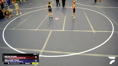 71 lbs Cons. Round 1 - Micah Sloan, White Bear Lake Youth Wrestling vs Benjamin Mack, Pursuit Wrestling Minnesota