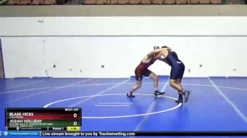 182 lbs Semifinal - Joziah Holliday, Golden Valley (Bakersfield) High School Wrestling vs Blake Hicks, California