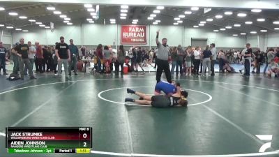 92 lbs Cons. Round 2 - Jack Strumke, Williamsburg Wrestling Club vs Aiden Johnson, Rangers Wrestling Club