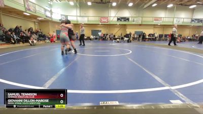 135-140 lbs Round 3 - Samuel Tennison, Warrior Wrestling Club vs Giovanni Dillon-Marose, Reeds Spring Youth Wrestling