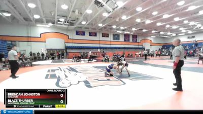 133 lbs Cons. Round 2 - Brendan Johnston, Wheaton vs Blaze Thurber, Wisconsin-Stevens Point