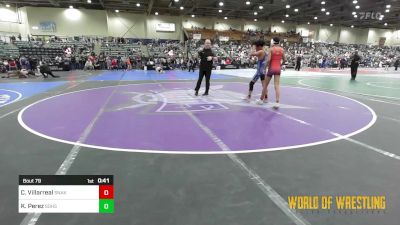 110 lbs Consi Of 8 #2 - Cristian Villarreal, Snake Pit vs Kingston Perez, Rebel Wrestling Club