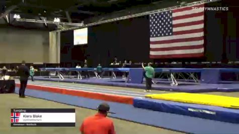 Kiera Blake - Tumbling, Upsidedowners - 2021 USA Gymnastics Championships
