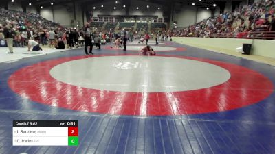 130 lbs Consi Of 8 #2 - Isaiah Sanders, Morris Fitness Wrestling Club vs Caleb Irwin, Level Up Wrestling Center