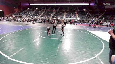 73 lbs Semifinal - Aeries Carrillo, Top Of The Rock WC vs Quinn Cisneros, Gladiator Wr Ac