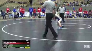 120 lbs 1st - Bentley Ellison, Cleveland vs Wyatt James, Bradley Central