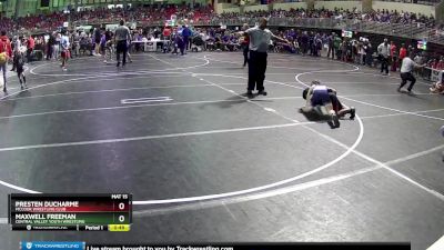 95 lbs Champ. Round 1 - Presten Ducharme, McCook Wrestling Club vs Maxwell Freeman, Central Valley Youth Wrestling