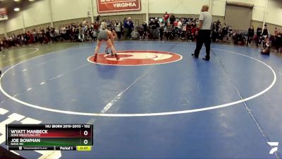 102 lbs Cons. Round 2 - Joe Bowman, Nova WC vs Wyatt Manbeck, Noke Wrestling RTC