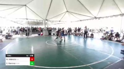 113 lbs Quarterfinal - Nathan Tomas Valencia, Silverback WC vs Camilo Ramirez, Pounders WC