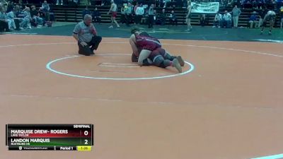 3 - 190 lbs Semifinal - Landon Marquis, Rustburg HS vs Marquise Drew- Rogers, Lake Taylor