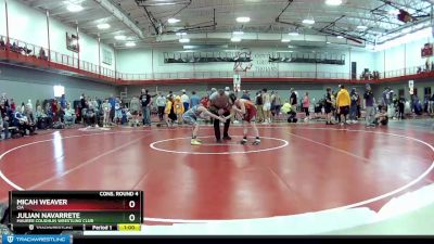 80 lbs Cons. Round 4 - Julian Navarrete, Maurer Coughlin Wrestling Club vs Micah Weaver, CIA