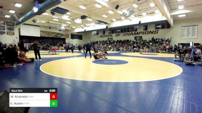 155 lbs Consi Of 16 #1 - William Alvarado, Fort Lupton (CO) vs Elyjja Austin, Pitman