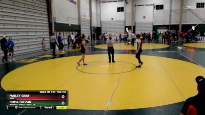 102-112 lbs Quarterfinal - Emma Faczak, Bennett Wrestling Club vs Mailey Gray, HWA