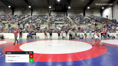 125 lbs Round Of 16 - Clay Murdock, Cambridge Bears Youth Wrestling vs Cash Prado, Level Up Wrestling Center