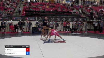 57 kg Cons Semis - Anthony Knox, Titan Mercury Wrestling Club (TMWC) vs Isaiah Quintero, California