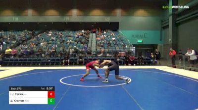 133 lbs Round Of 16 - Josh Terao, American vs Josh Kramer, Arizona State