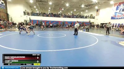 160 lbs Cons. Round 2 - Zack Wenglikowski, Coeur D Alene vs Casey Berbig, Timberlake