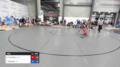 48 kg Rr Rnd 5 - Oumar Tounkara, South Side Blue vs Izaiah Vasquez, Vougar's Honors Wrestling Black