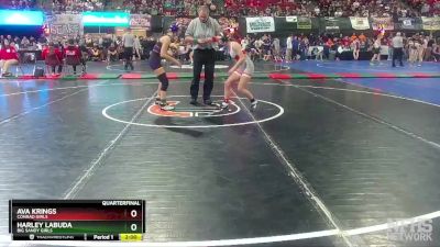 G - 107 lbs Quarterfinal - Harley Labuda, Big Sandy Girls vs Ava Krings, Conrad Girls