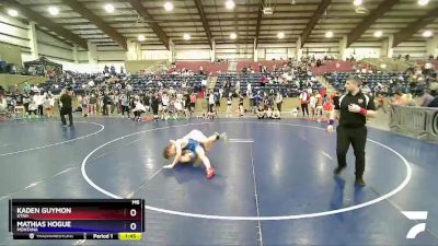 132 lbs Semifinal - Kaden Guymon, Utah vs Mathias Hogue, Montana