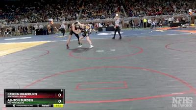 D4-150 lbs Champ. Round 1 - Ashton Burden, Mio-Au Sable HS vs Cayden Bradburn, Whitmore Lake HS