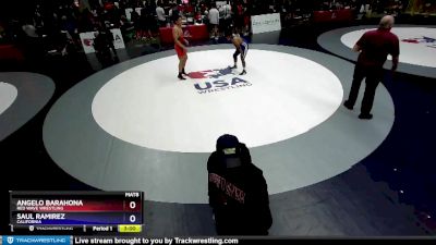 170 lbs Cons. Round 4 - Angelo Barahona, Red Wave Wrestling vs Saul Ramirez, California