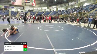 109 lbs Quarterfinal - Noah Sanders, Bear Cave WC vs Sean Bird, LAW Wrestling