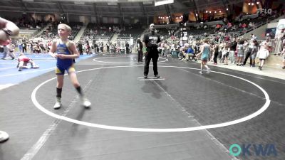 64 lbs Quarterfinal - Kace Moore, Collinsville Cardinal Youth Wrestling vs Corbin Hawkins, Noble Takedown Club