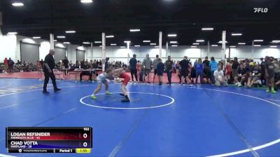 102 lbs Round 2 (8 Team) - Logan Refsnider, Minnesota Blue vs Chad Votta, Maryland