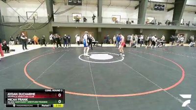 145 lbs Cons. Round 2 - Aydan Ducharme, Vacaville Wrestling Club vs Micah Frank, Inland Northwest Wrestling Training Center