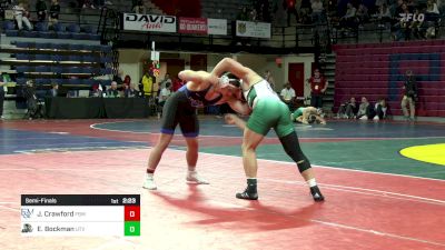 197 lbs Semifinal - John Crawford, Franklin & Marshall vs Evan Bockman, Utah Valley