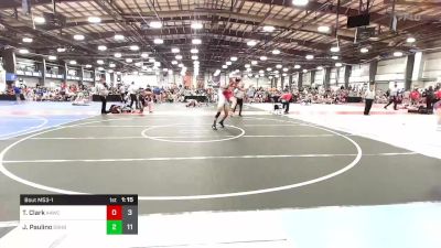 132 lbs Rr Rnd 1 - Tyler Clark, All American Wrestling Club vs Jonah Paulino, Doughboy