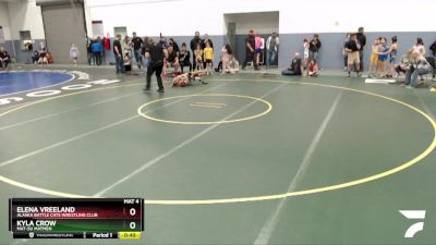 70 lbs Rr1 - Kyla Crow, Mat-Su Matmen vs Elena Vreeland, Alaska Battle Cats Wrestling Club