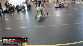 105 lbs Round 5 (6 Team) - Oliver Lamiman, Dundee WC vs Dakota Williams, Mi Pitbulls