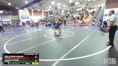 285 lbs Cons. Round 2 - Tof-a Eouo Lealofi, Barstow vs Marcus Ochoa, Serrano