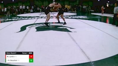 174 lbs Cons. Round 2 - Ryan Boucher, Michigan State vs Marty Larkin, Michigan State