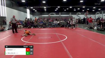55 lbs 2nd Wrestleback (8 Team) - Logan VALLALLA, Elite Ath Club DZ (IN) vs Lila Carson, Team Gotcha (IL)