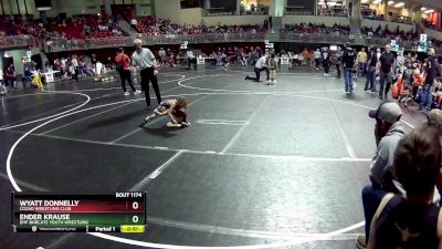 45 lbs Cons. Round 2 - Wyatt Donnelly, Cozad Wrestling Club vs Ender Krause, EMF Bobcats Youth Wrestling