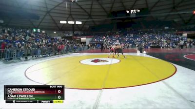 120 lbs Semifinal - Adam Lewellen, Steelclaw Wrestling Club vs Cameron Stroud, Franklin Pierce Cardinal Wrestling Club