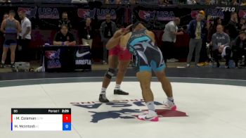 86 lbs Cons. Round 4 - Marcus Coleman, CLT RTC/TMWC vs Morgan McIntosh, Army (WCAP)