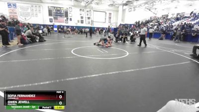 130 lbs Semifinal - Gwen Jewell, Foothill vs Sofia Fernandez, Camarillo