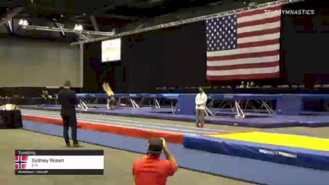 Sydney Rosen - Tumbling, ETA - 2021 USA Gymnastics Championships
