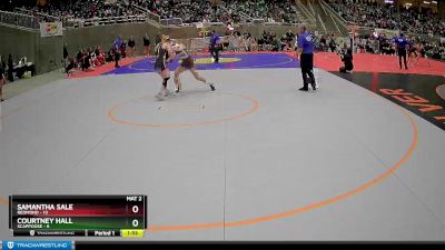 127 lbs Semis & 1st Wrestleback (8 Team) - Samantha Sale, Redmond vs Courtney Hall, Scappoose